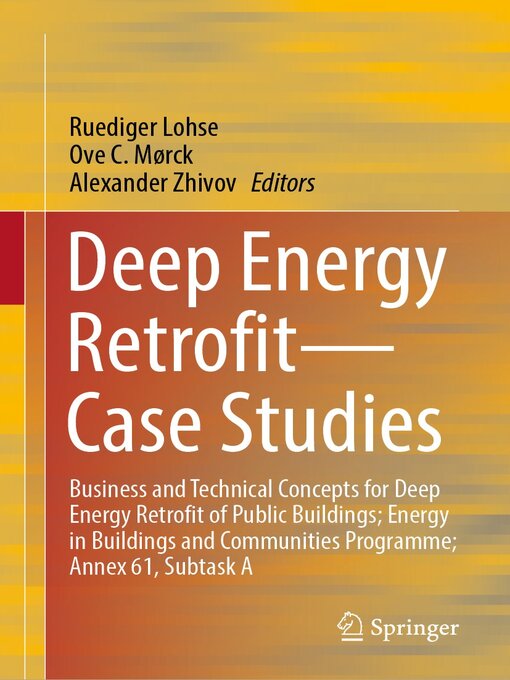 Title details for Deep Energy Retrofit—Case Studies by Ruediger Lohse - Available